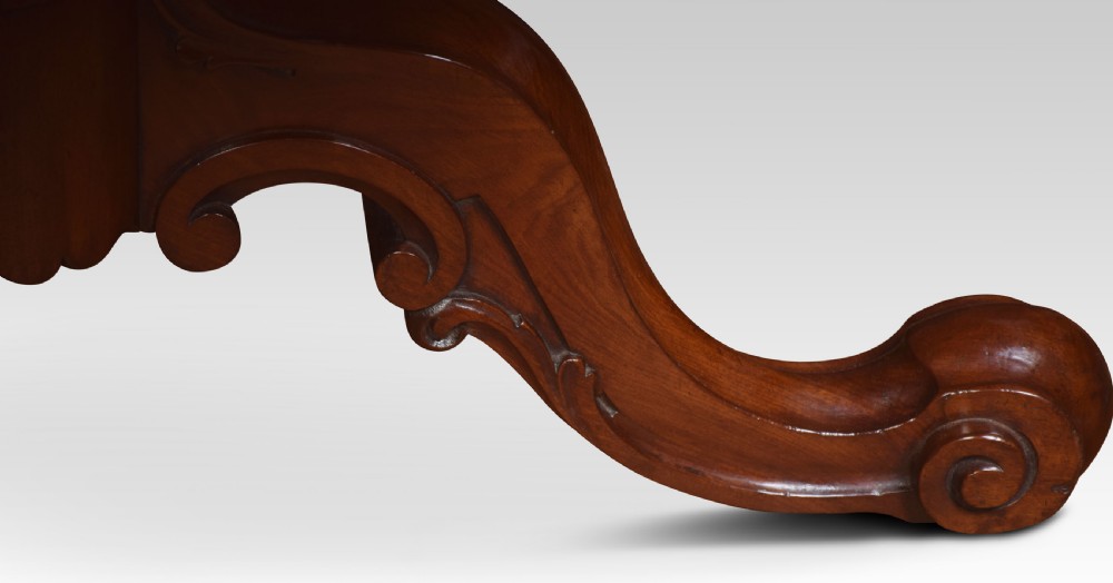 19th century mahogany drum table View VIII