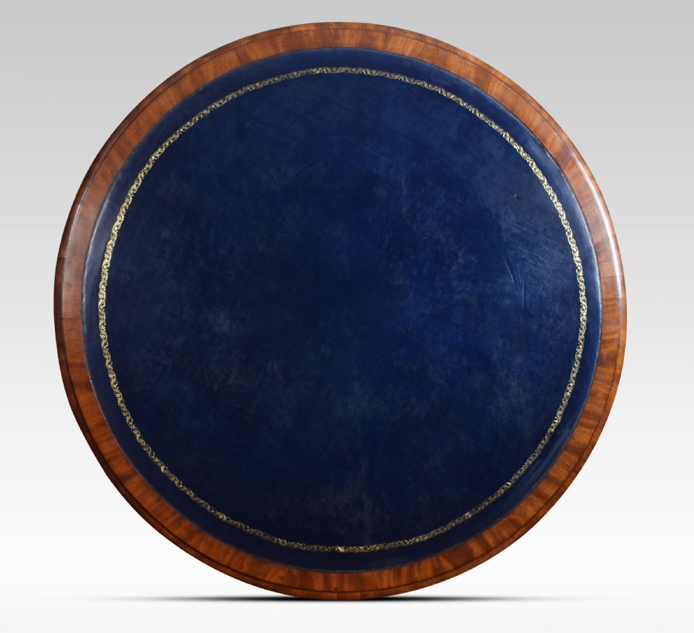 19th century mahogany drum table View XI