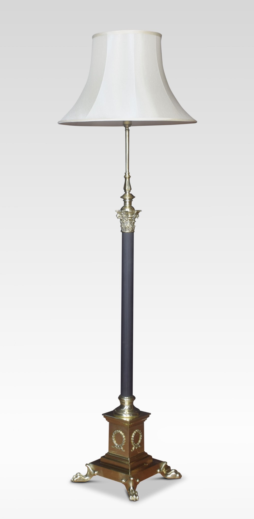 Brass standard lamp