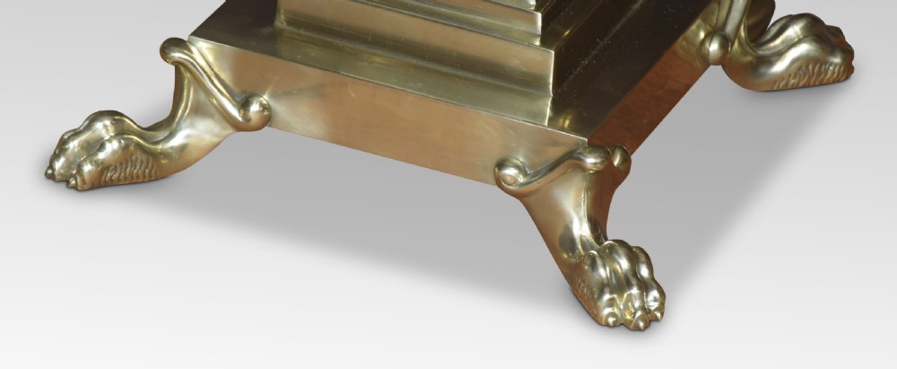 Brass standard lamp View VI