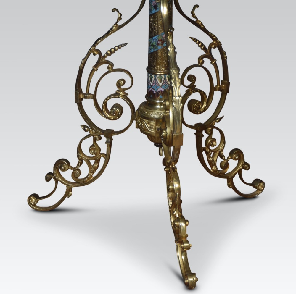 Champleve and Green Onyx Standard Lamp View VI