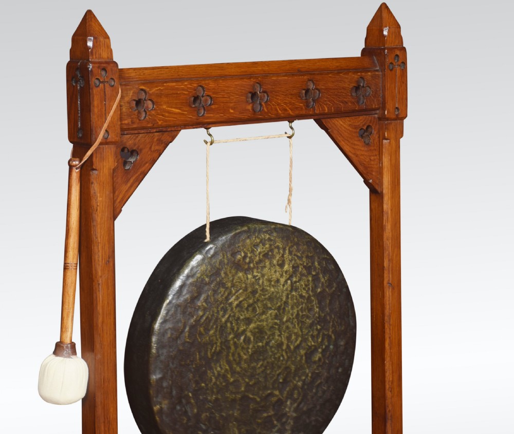 Mid Victorian gothic revival dinner gong View III