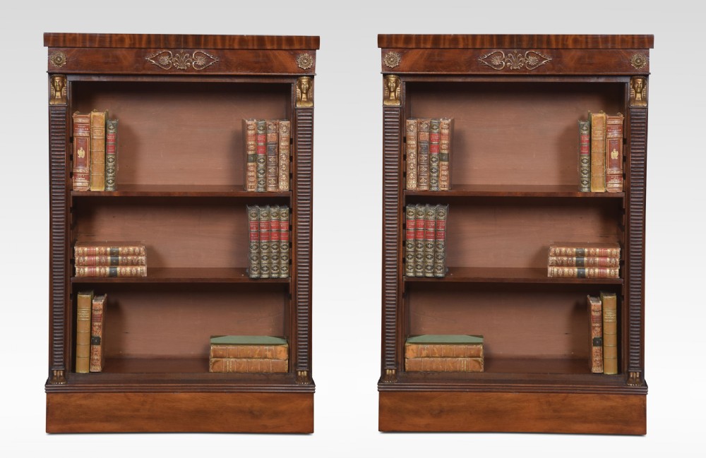 Pair of Empire style bookcases