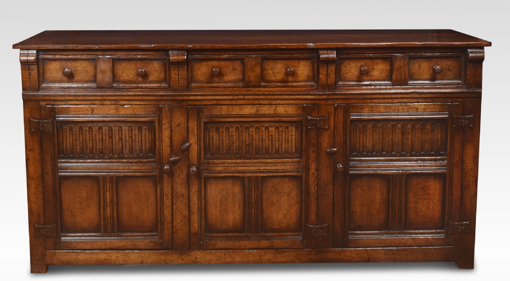 Jacobean style oak dresser base