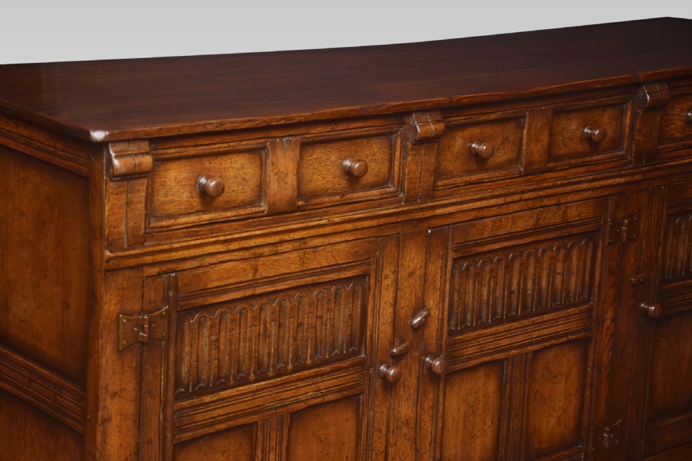 Jacobean style oak dresser base View III