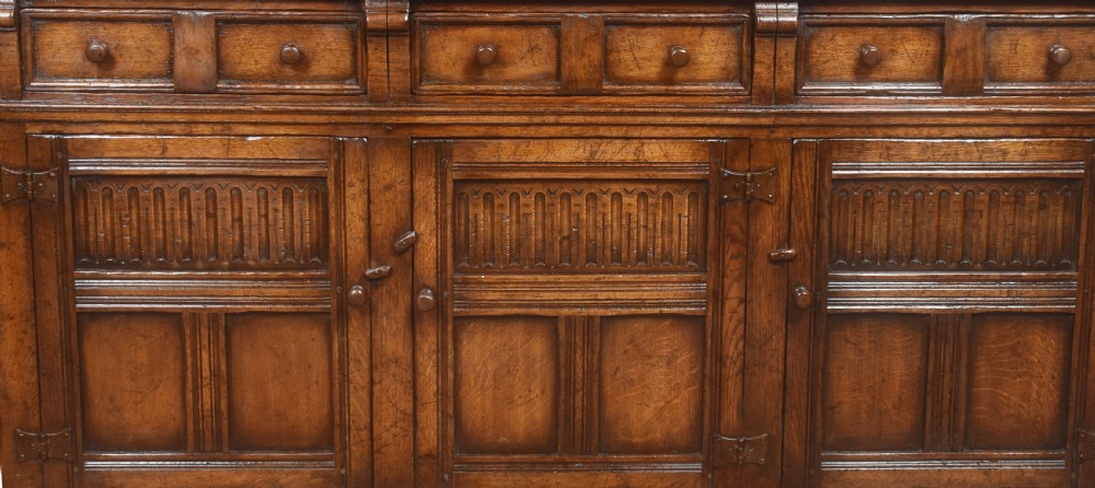 Jacobean style oak dresser base View IV