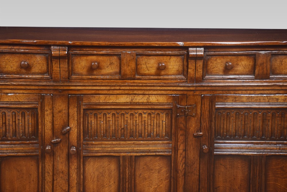 Jacobean style oak dresser base View VI