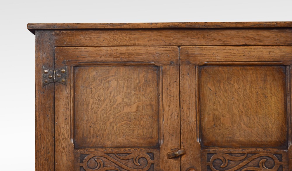 Oak two door cupboard View II