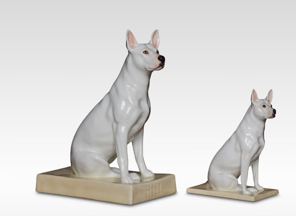 Pair of rare royal Worcester bull terrier View IV