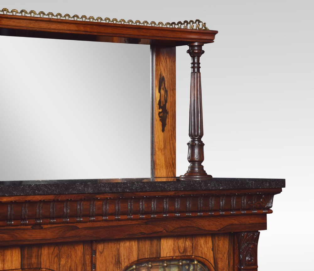 19th Century rosewood two door chiffonier View III