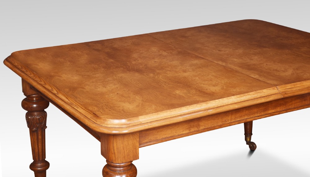 Pollard oak extending dining table View V