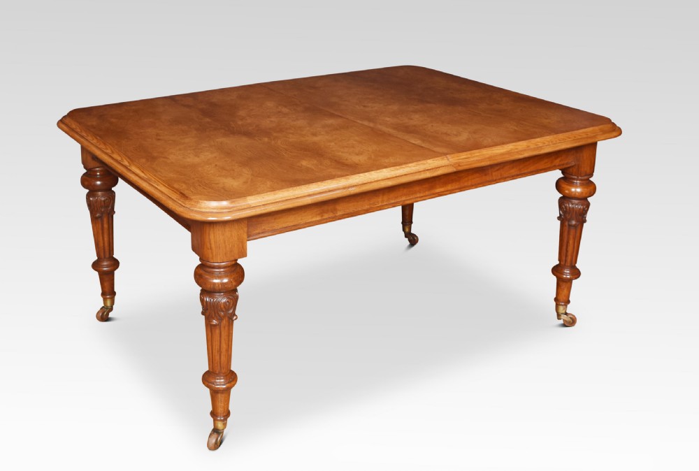 Pollard oak extending dining table View VII