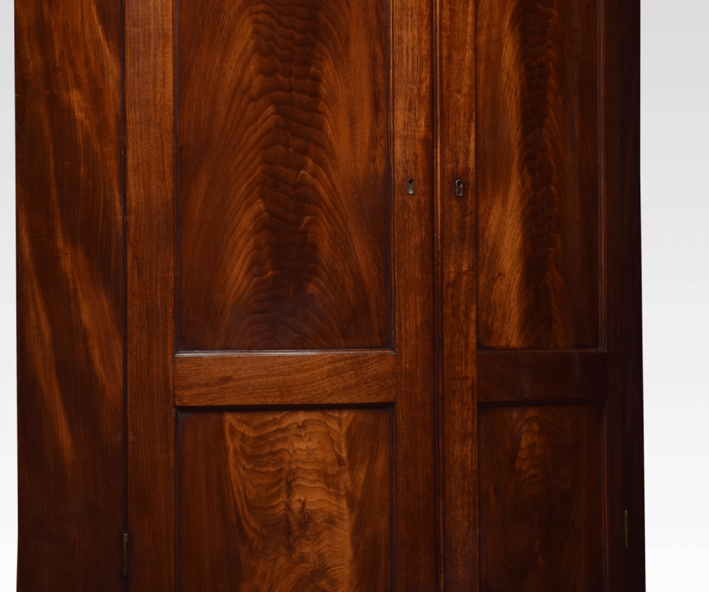 George III mahogany floor standing Corner Cabinet View VIII