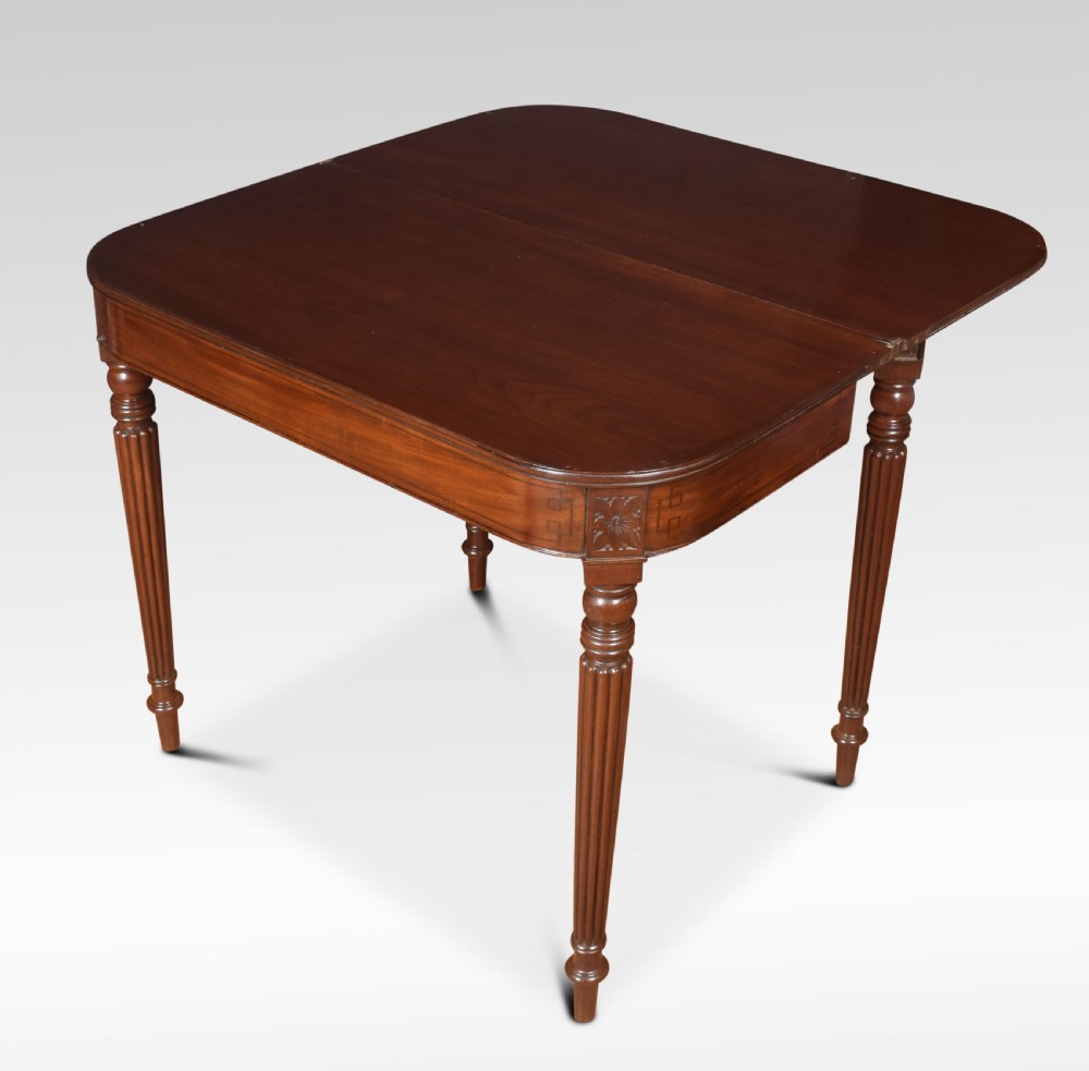Regency mahogany tea table View II