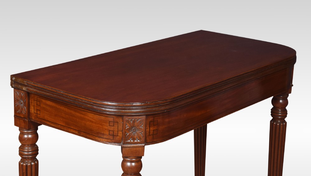 Regency mahogany tea table View VII