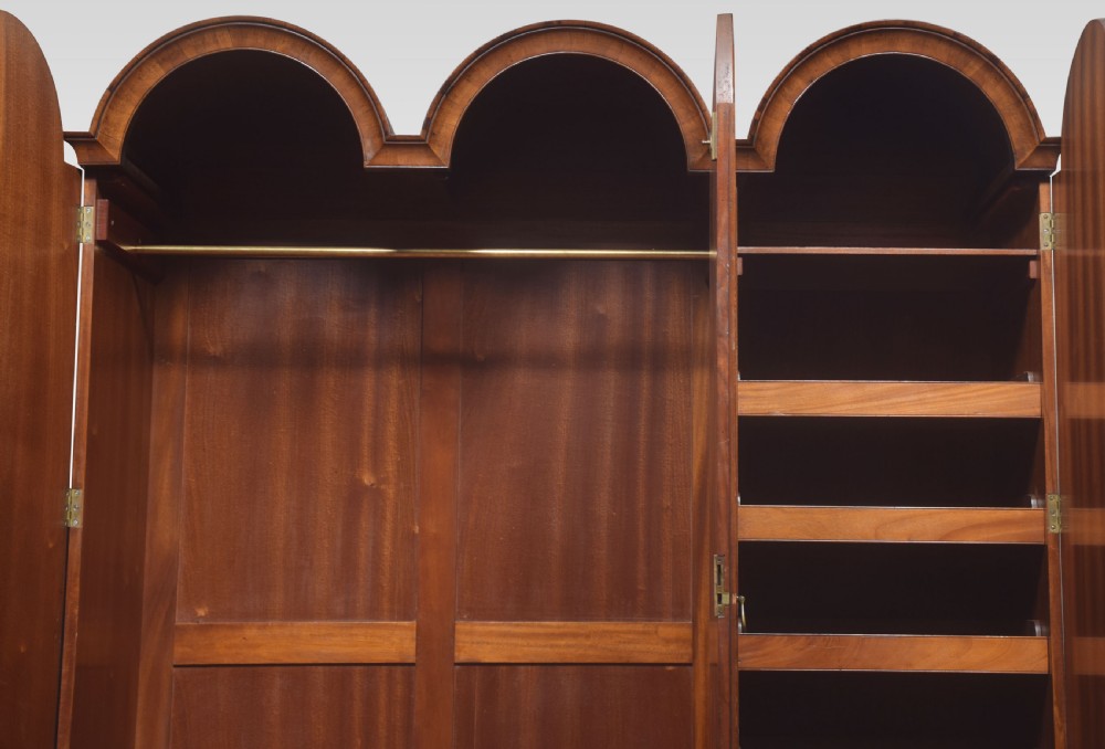 Walnut three door wardrobe View IV