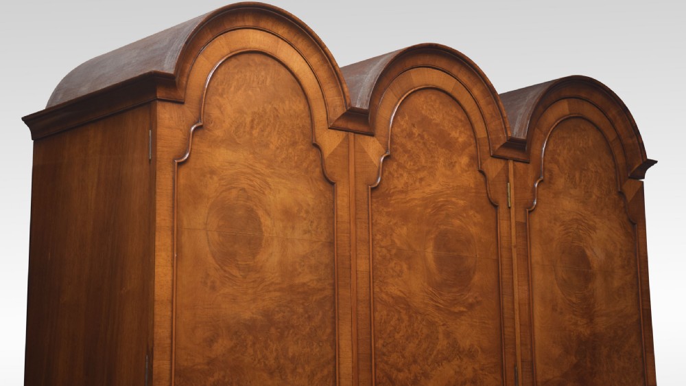 Walnut three door wardrobe View V