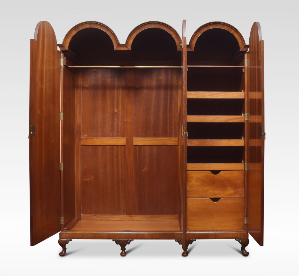 Walnut three door wardrobe View VI