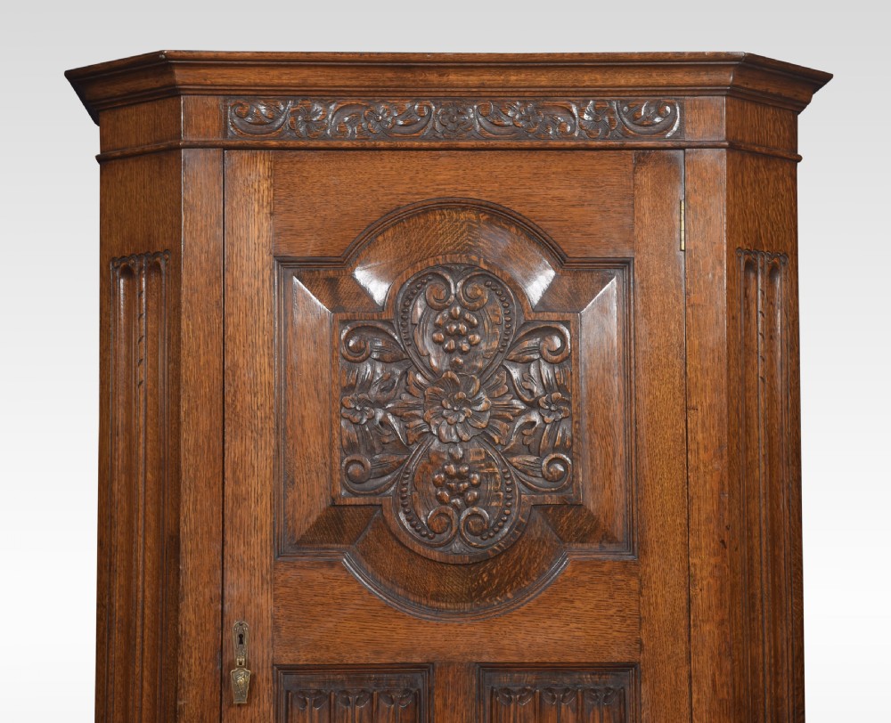 Solid oak hall robe View XI