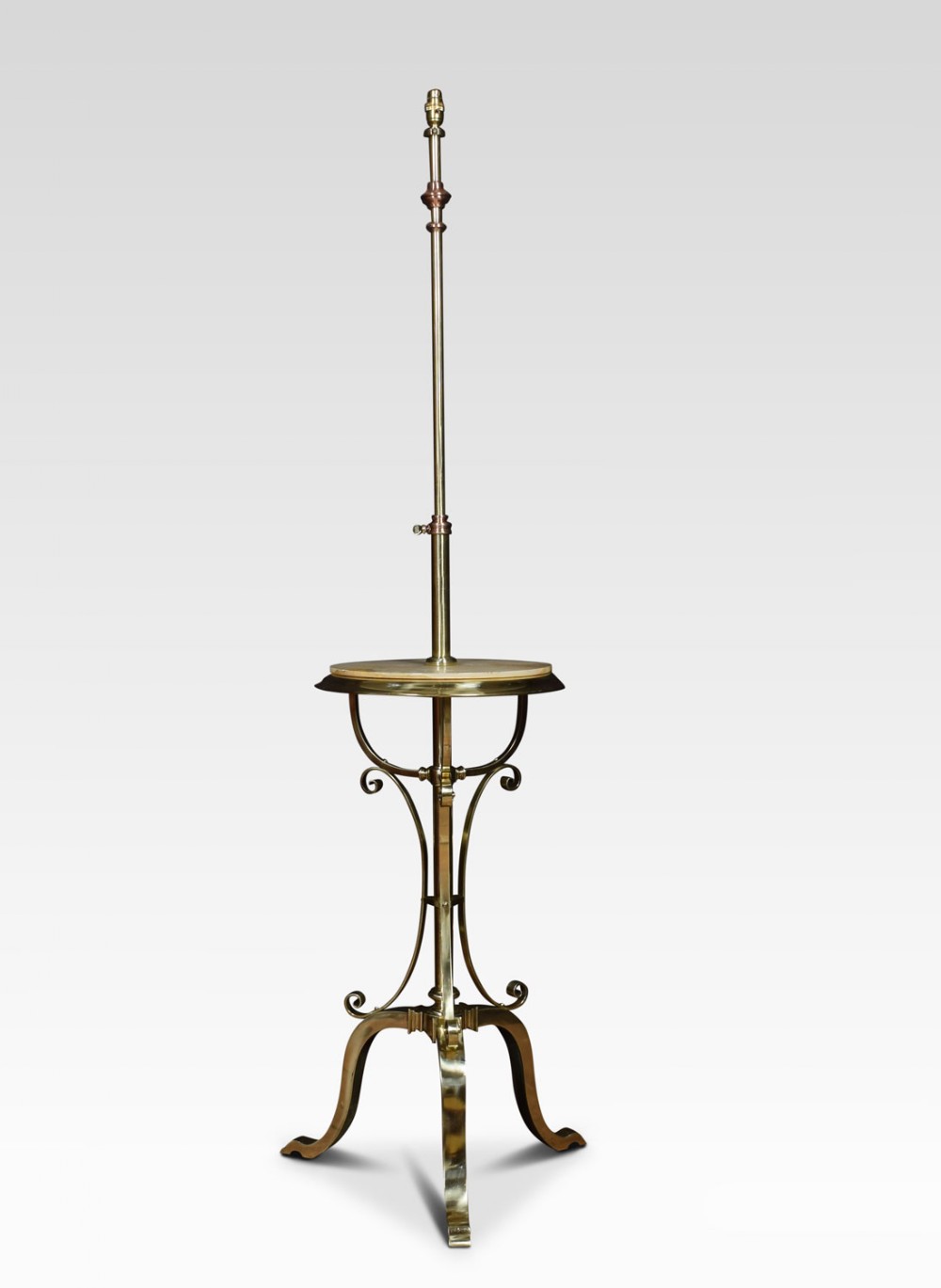 Brass and copper standard lamp