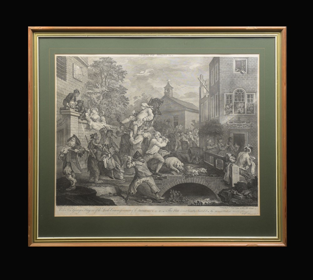 Set of four engravings William Hogarth View IV