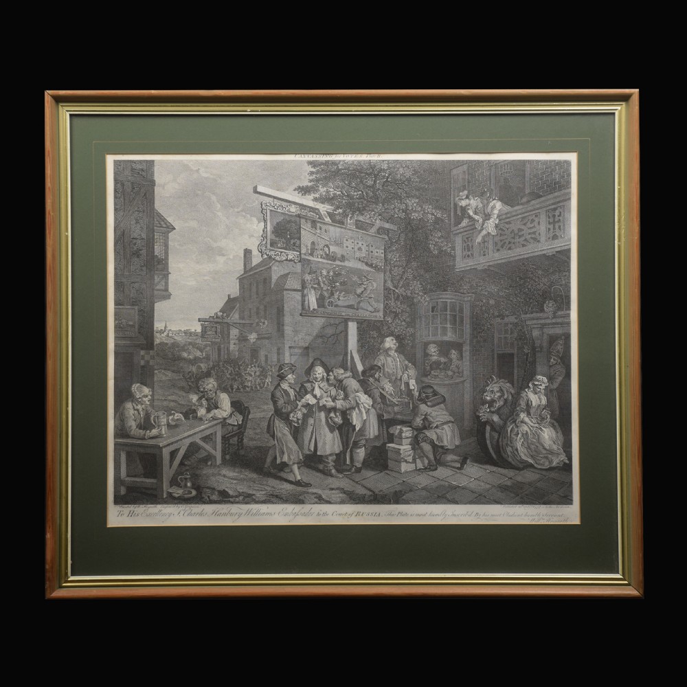 Set of four engravings William Hogarth View V