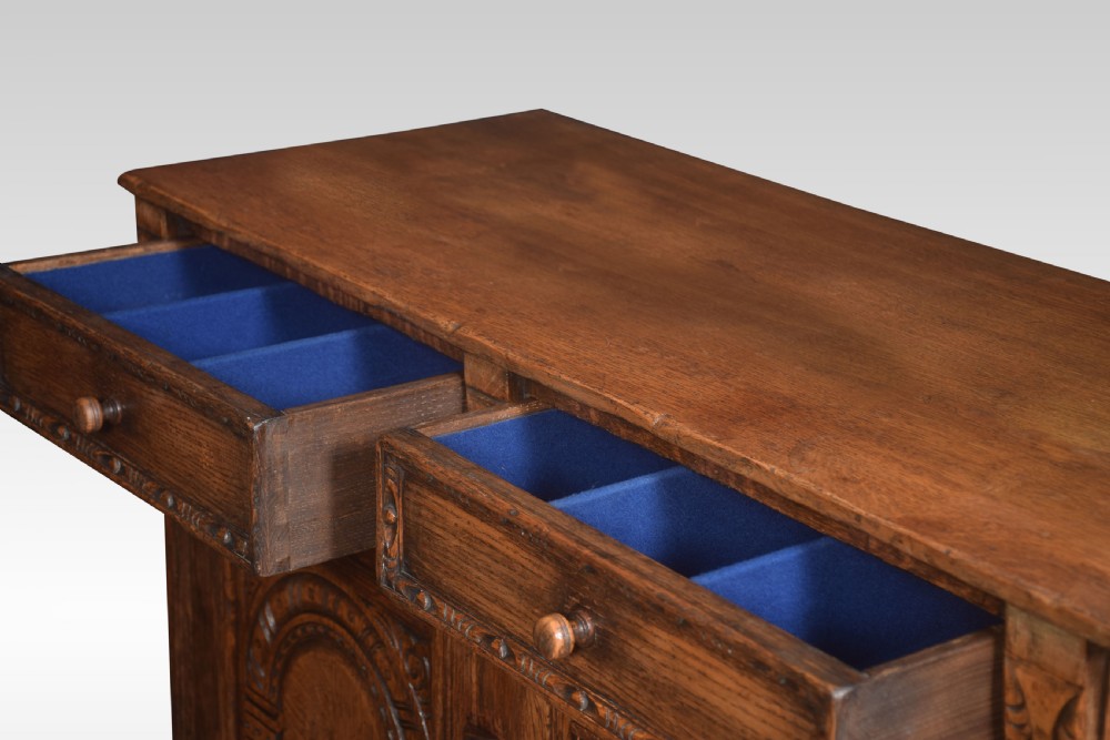 17th century style oak cupboard View III