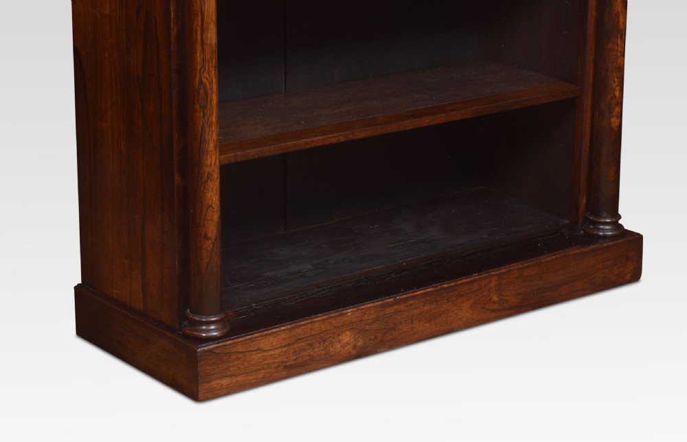 Regency rosewood open bookcase View VII