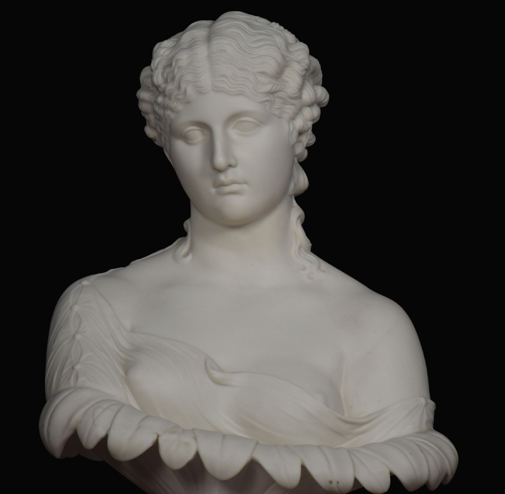 Copeland parian bust of a female View V