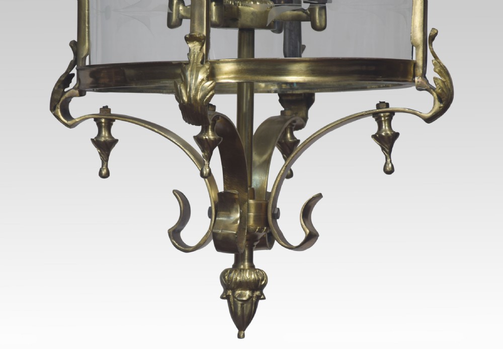 Large four light hall lantern View IV