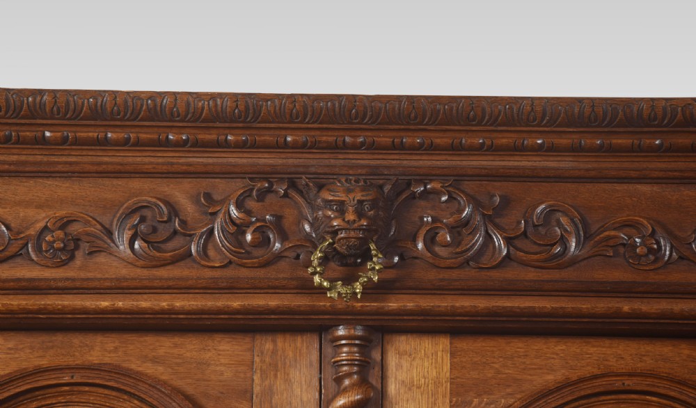 Substantial 19th century oak carved cabinet View III