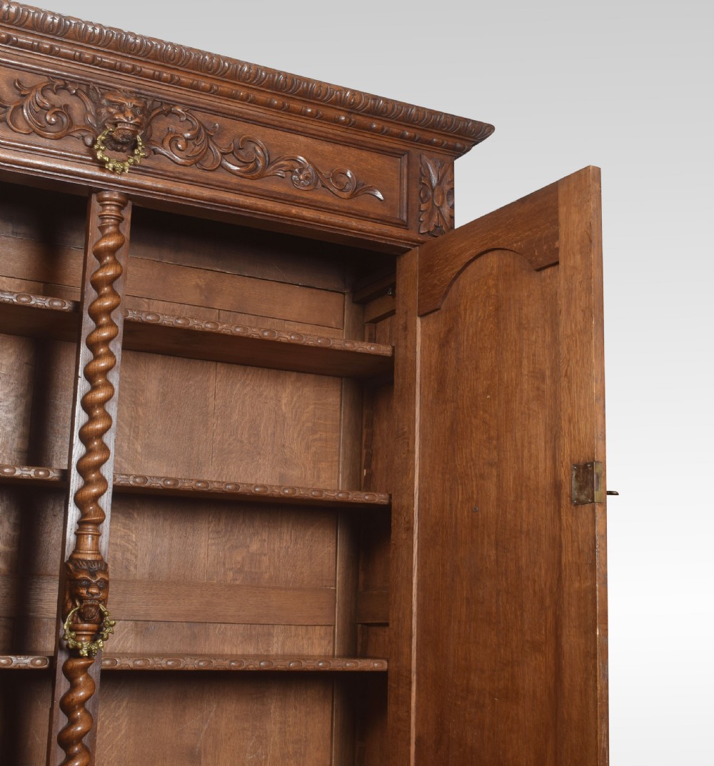 Substantial 19th century oak carved cabinet View VI