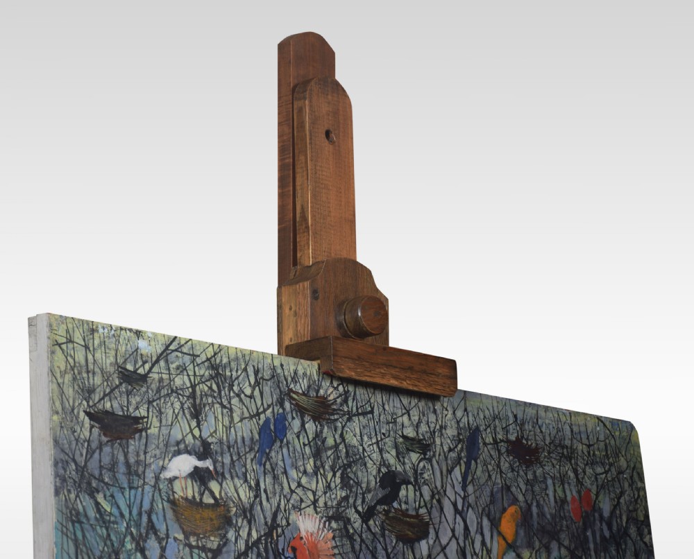 Pine artist’s adjustable studio easel View III