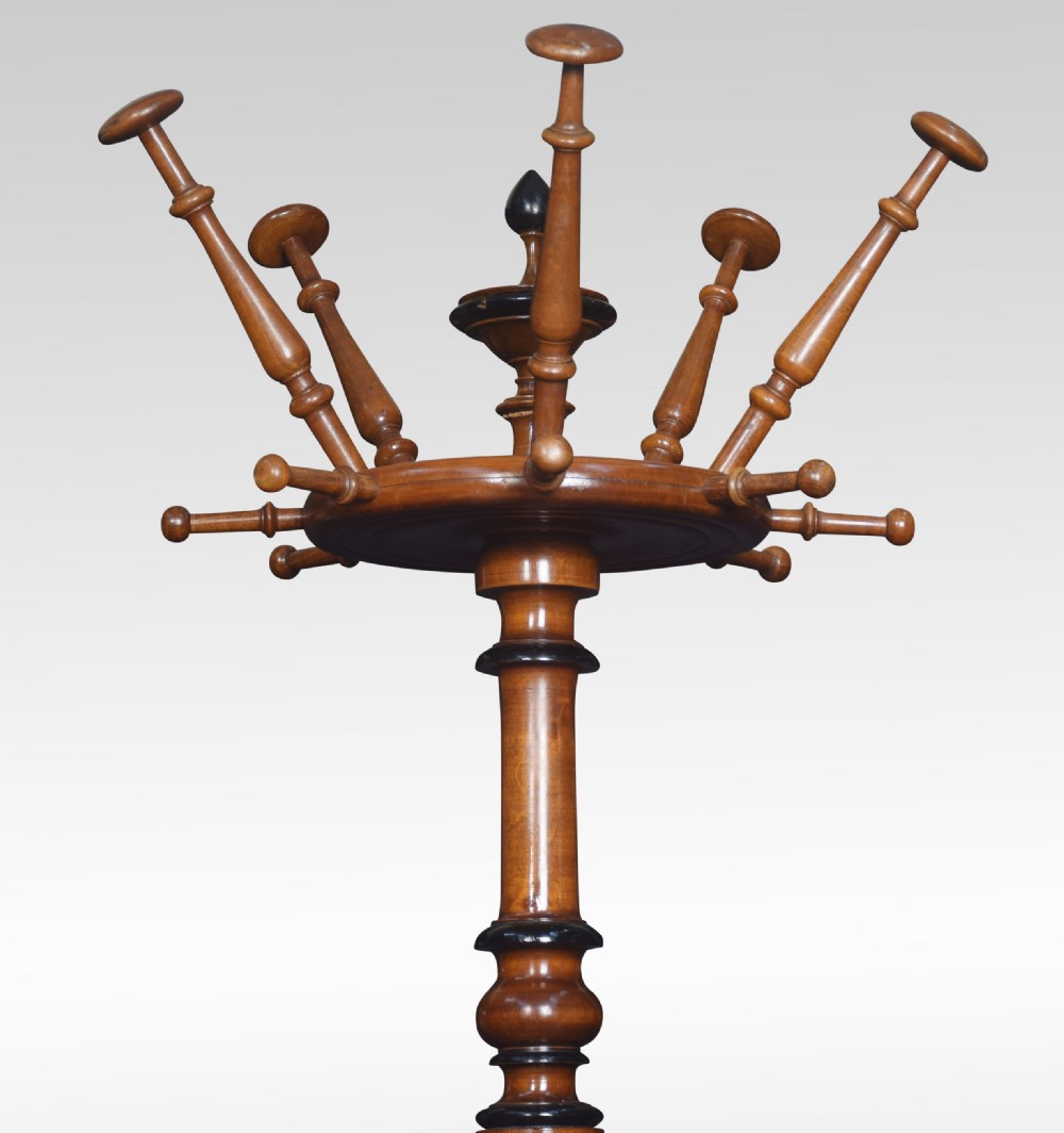 Aesthetic walnut hat and coat stand View II