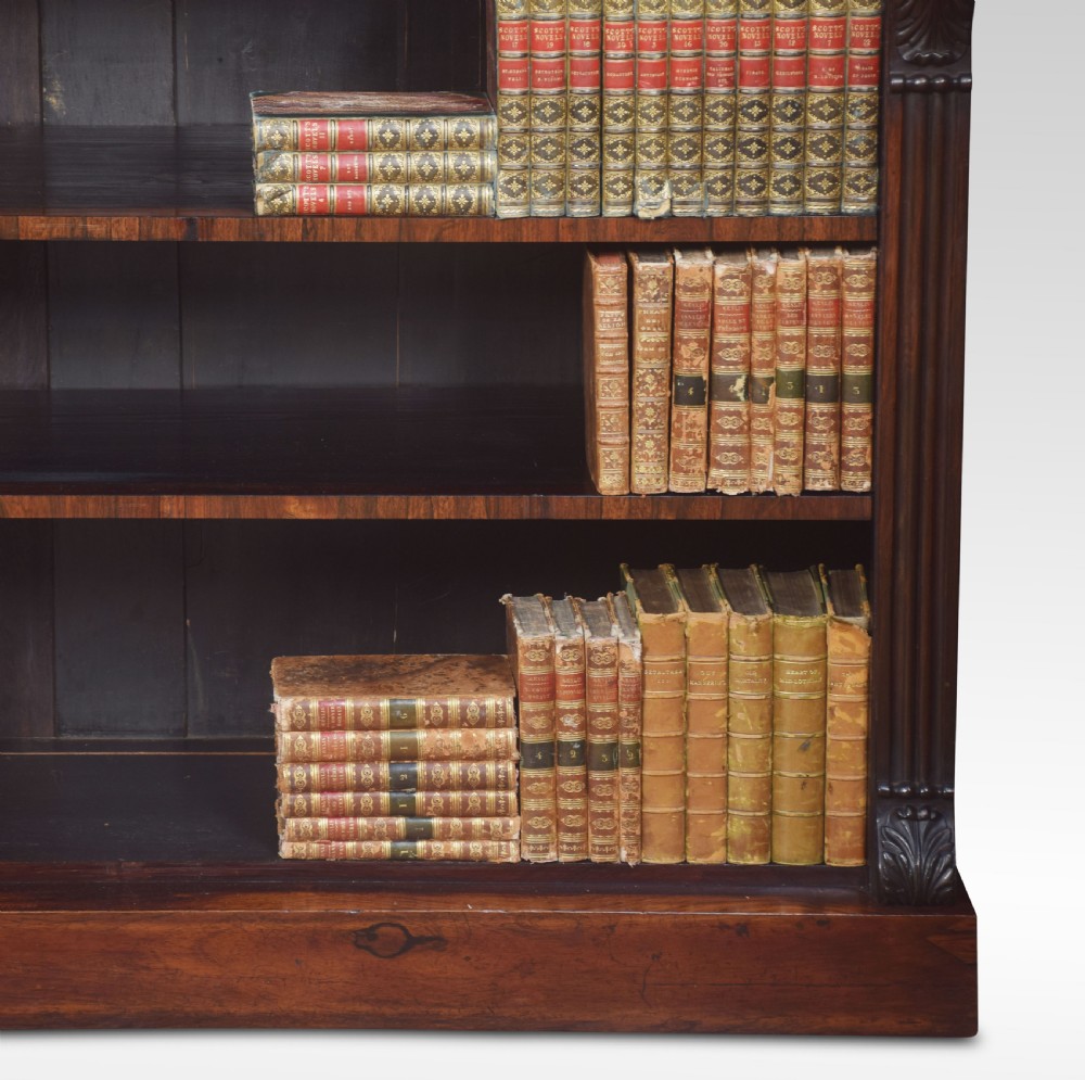 Figured rosewood open bookcase View VII