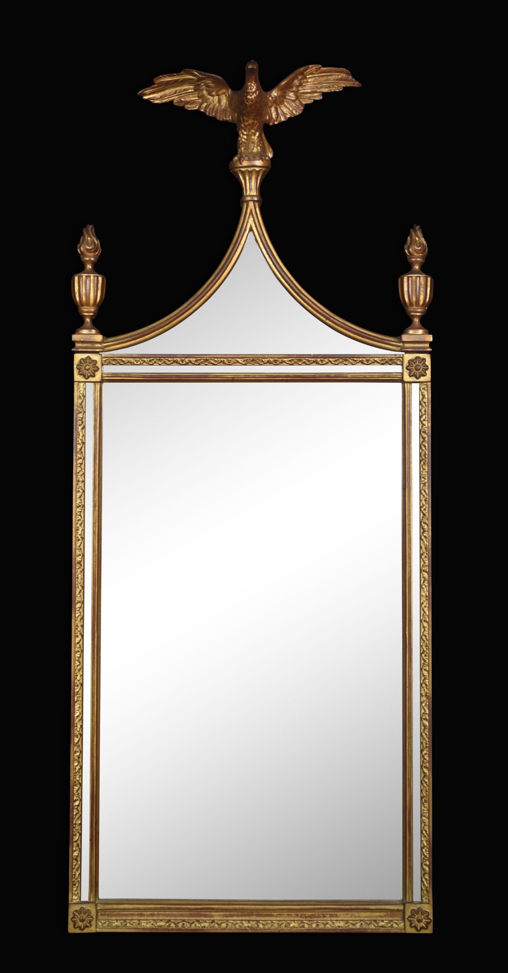 Regency style pier mirror