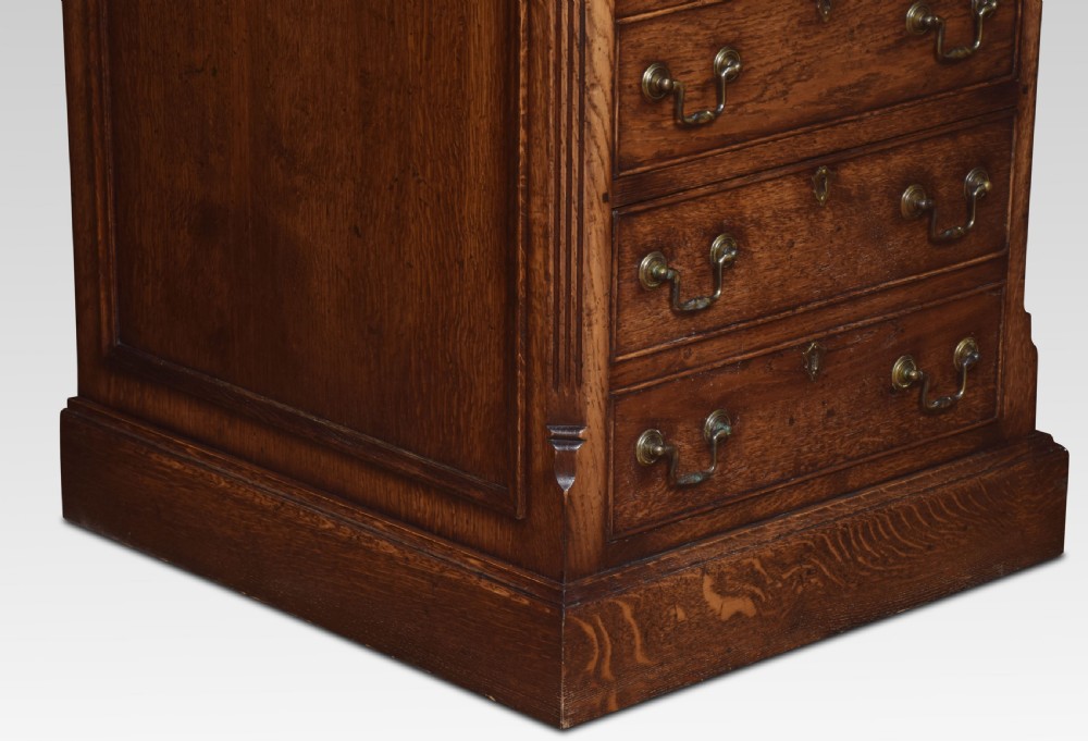 Solid Oak filing cabinet View IV