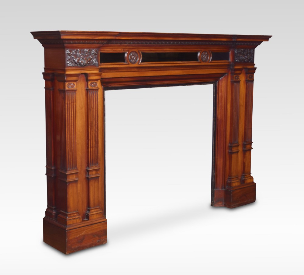 Walnut fire surround View VII