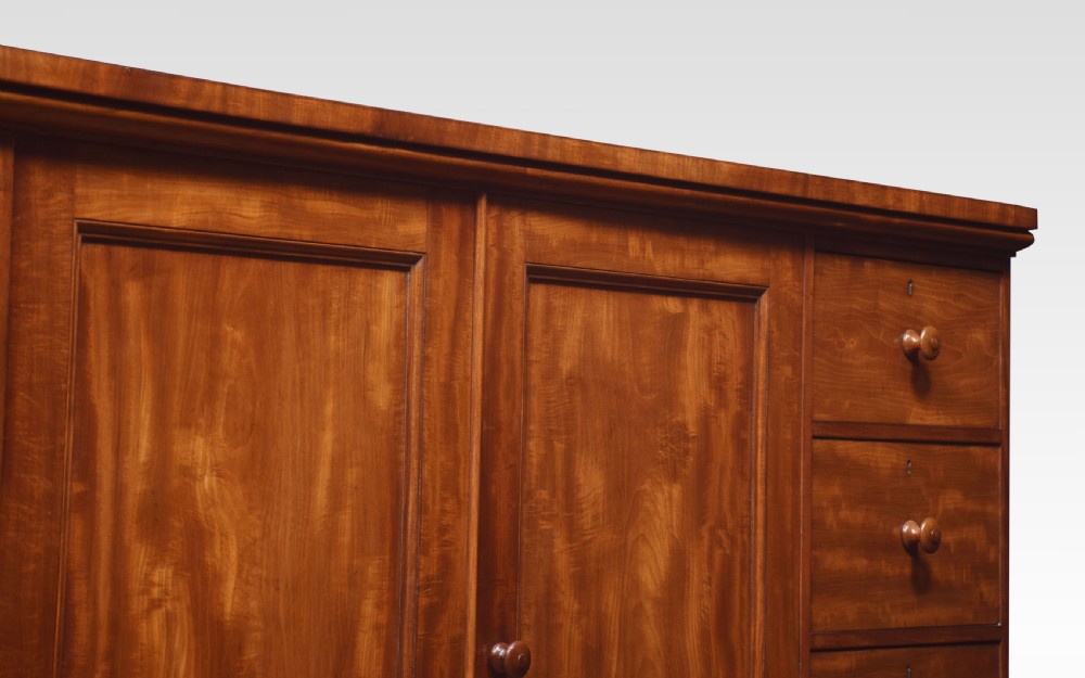 Mahogany low linen press by Holland and Sons View VI