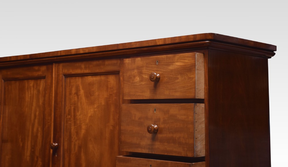 Mahogany low linen press by Holland and Sons View VII