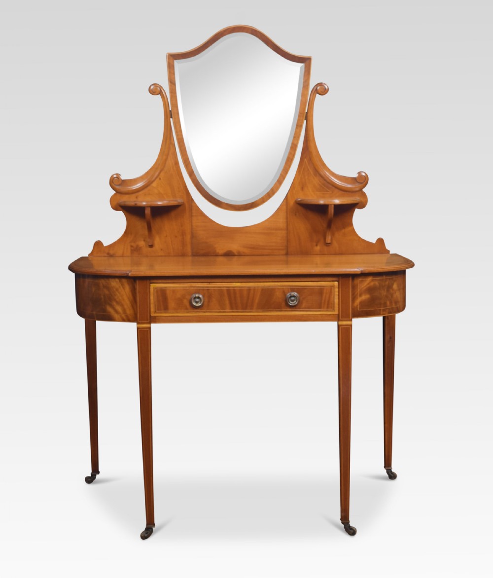 Mahogany inlaid dressing table