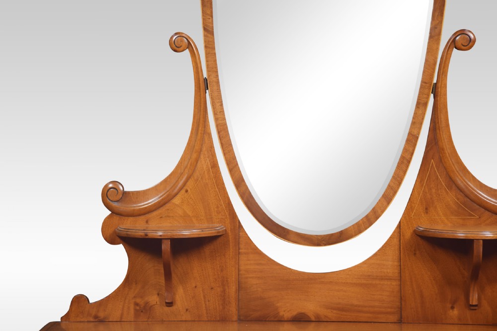 Mahogany inlaid dressing table View II