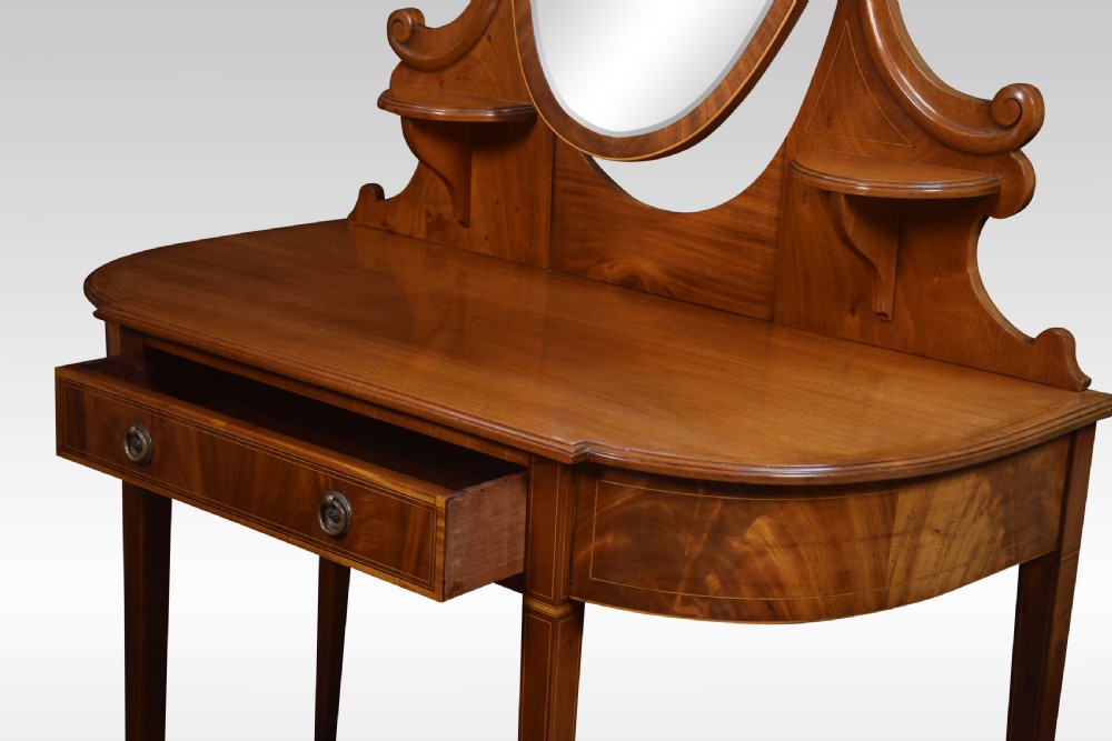 Mahogany inlaid dressing table View VIII
