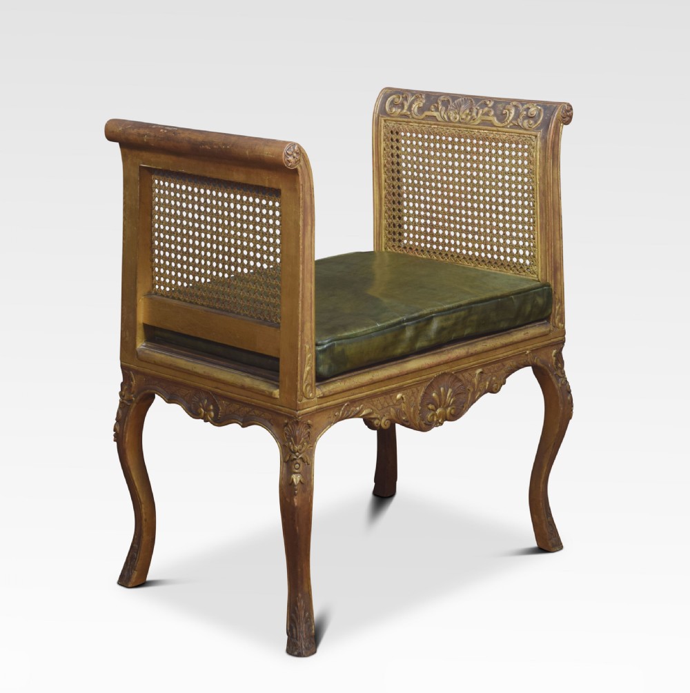 Gilt wood dressing stool View II