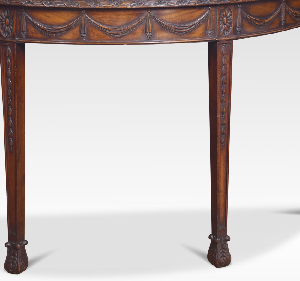 Pair of Adam Revival mahogany hall tables View V