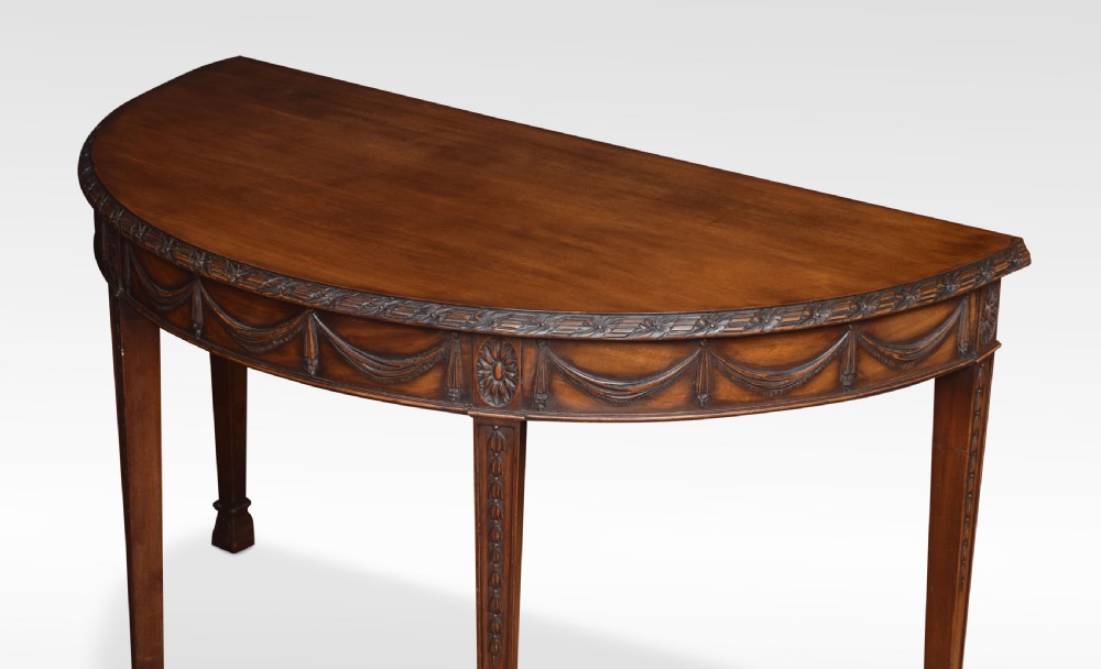Pair of Adam Revival mahogany hall tables View VIII
