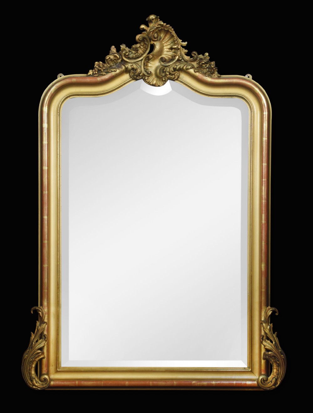 Louis XVI style giltwood wall mirror