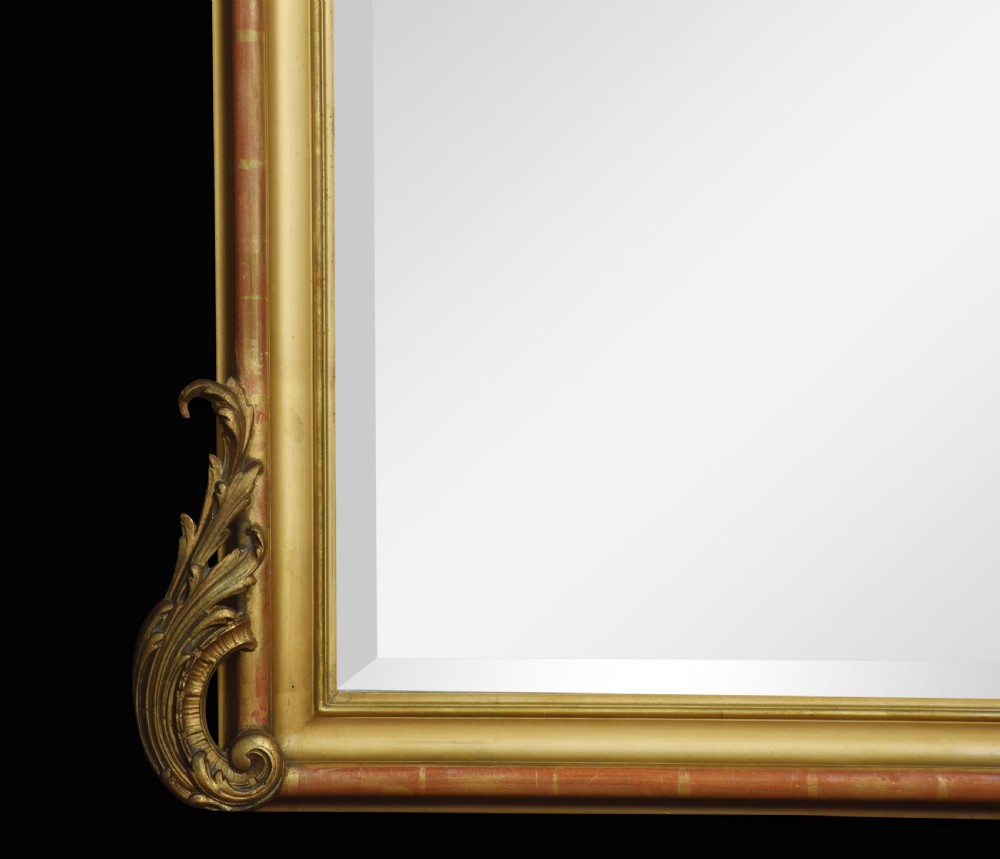 Louis XVI style giltwood wall mirror View IV