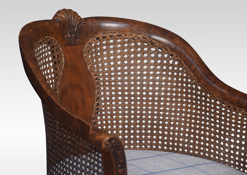 Walnut bergere arm chair View III