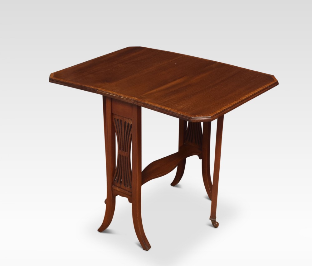 Mahogany inlaid Sutherland table View IV
